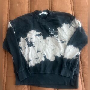 Proenza Schouler Black and Nude Tie-Dye Crewneck Sweater Size M